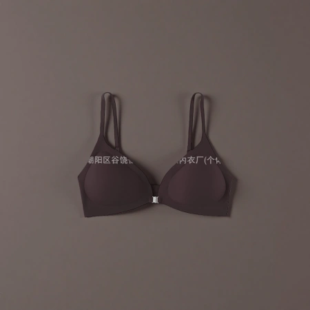 Dark brown bras without steel rings, comfortable and breathable women's underwear Dark brown bras without steel rings, comfortable and breathable women's underwear